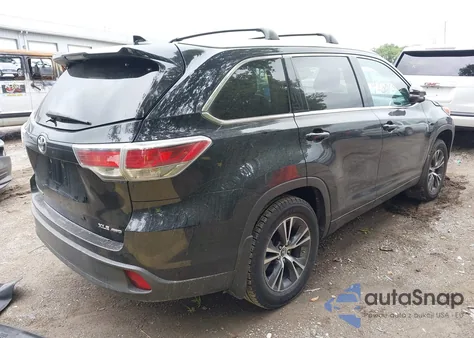 2016 Toyota Highlander Xle V6 from USA, damaged, VIN 5TDJKRFH3GS505845